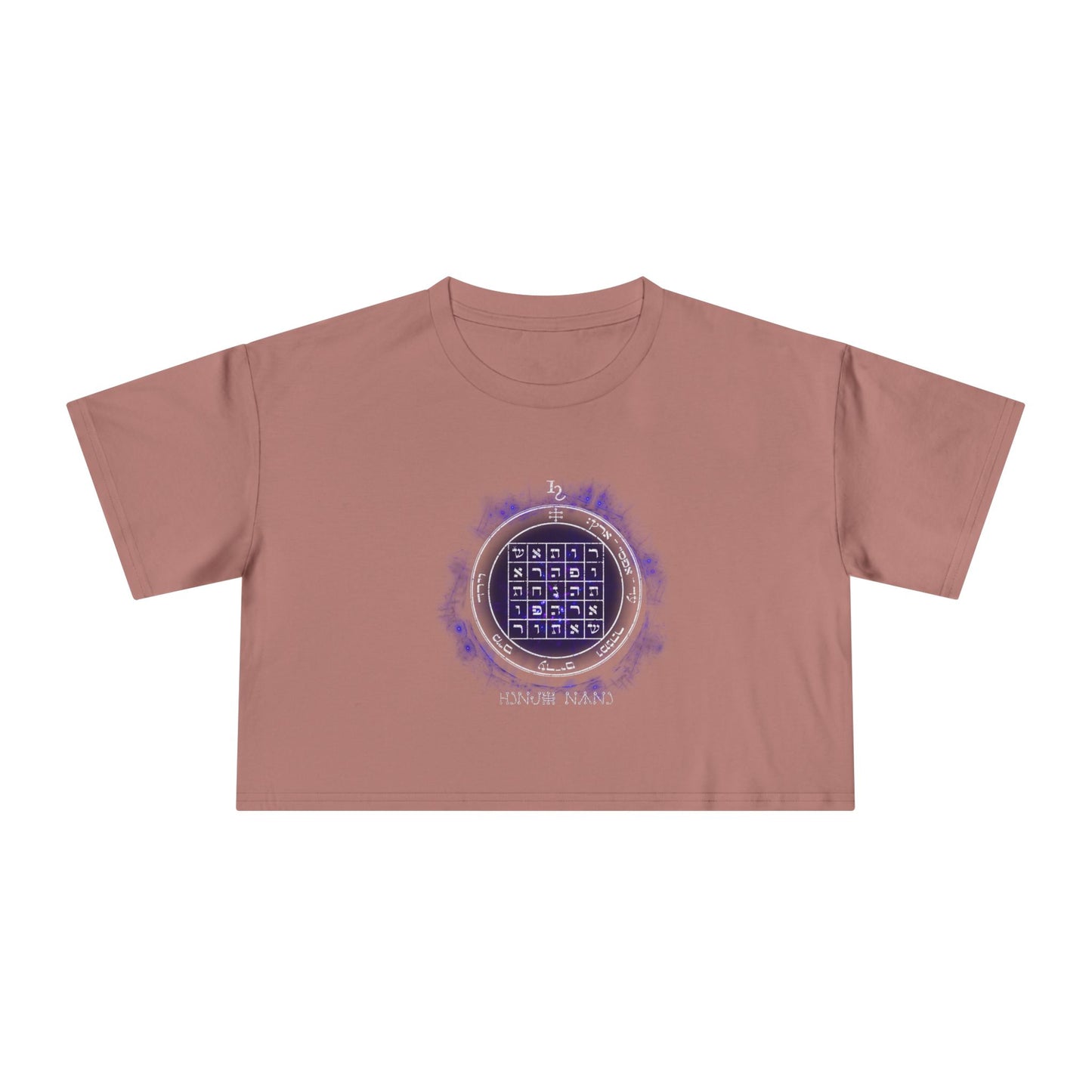 Women’s cropped t-shirt with 2nd Pentacle of Saturn sigil for persuasion