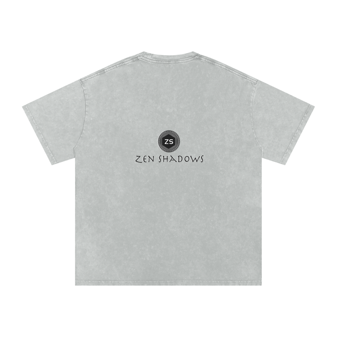 Earth Pentacle Unisex Snow Washed Streetwear Oversized Cotton T-Shirt - Grounding Spiritual Power into Material Reality
