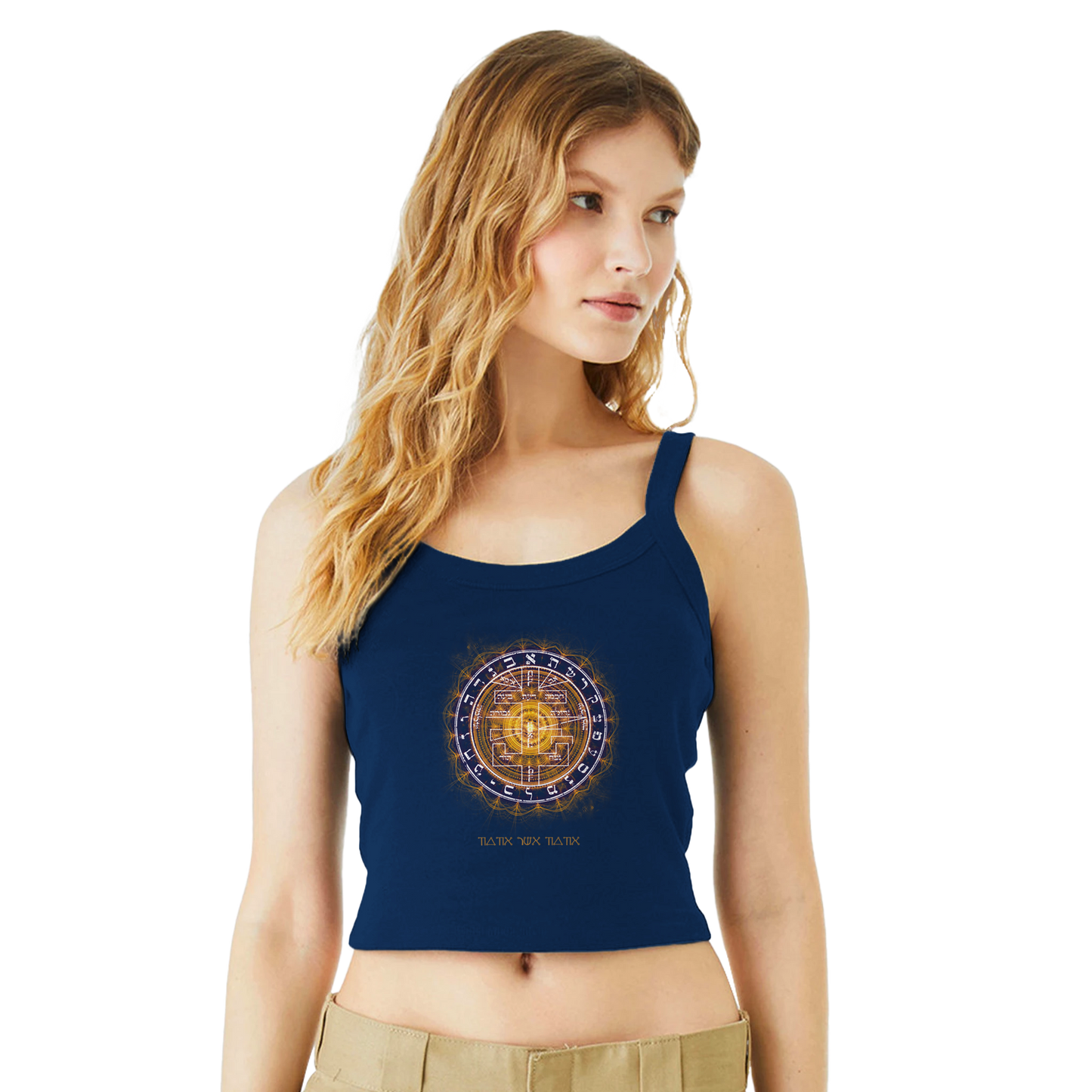 Micro-ribbed scoop tank with Supreme Pentacle for psychic activation