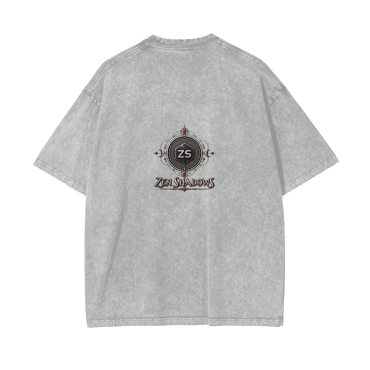 Supreme Pentacle Acid Wash Oversize T-Shirt - Develop Intuition & Psych