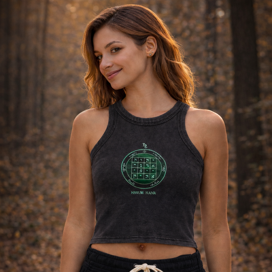 1st Pentacle of Saturn Women's Snow Washed Tank Top - Causes Others to do As You Request