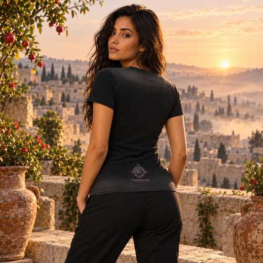 1st Pentacle of Jupiter Women’s Sunfade Washed T-Shirt - Abundance, Expansion & Prosperity