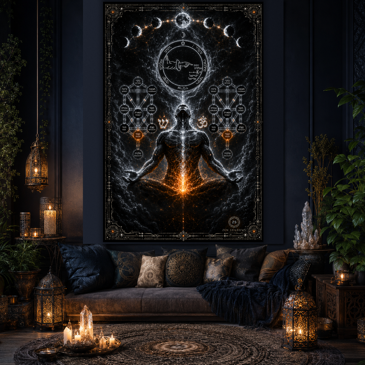 THE LUNAR AXIS — 5th Pentacle of the Moon Tapestry