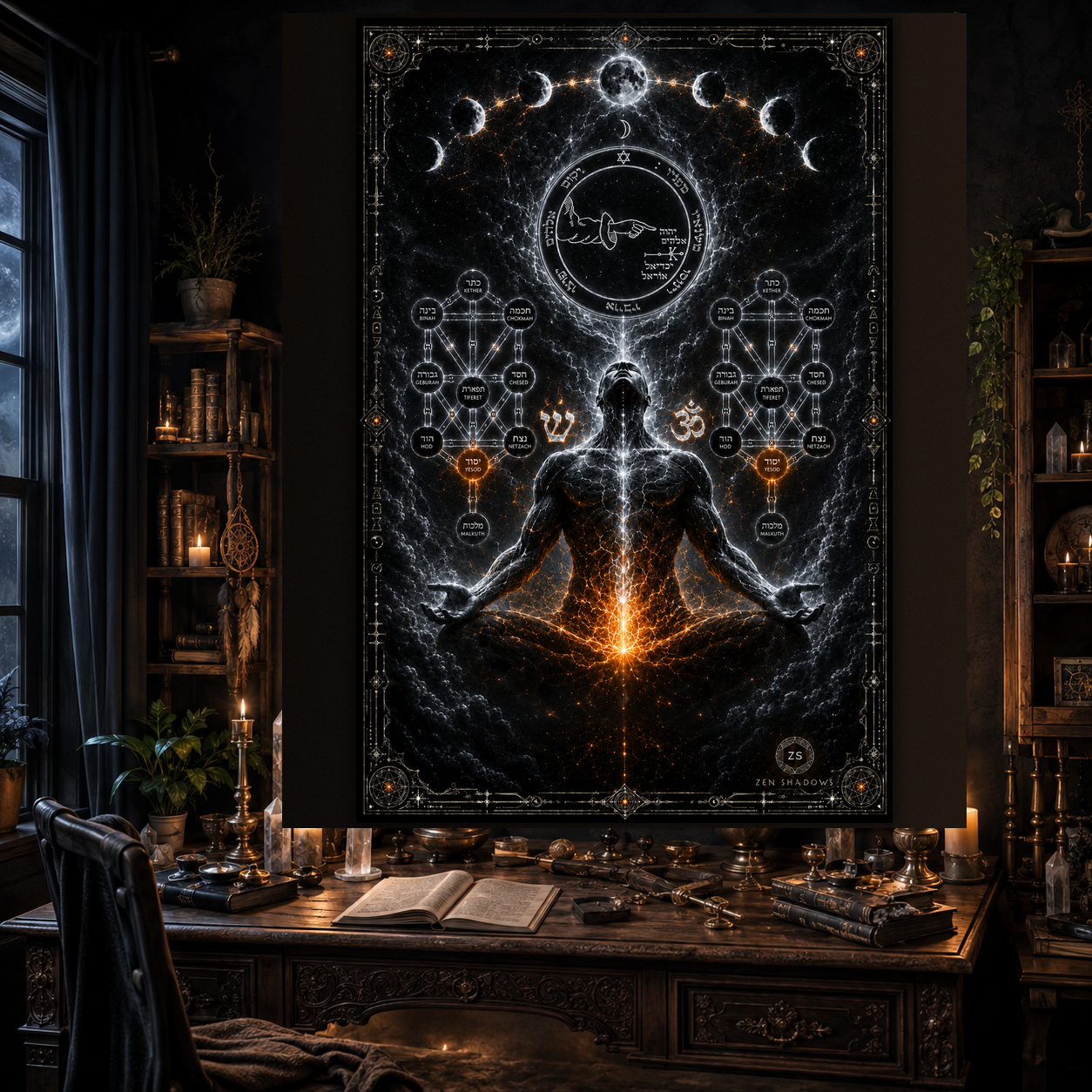 THE LUNAR AXIS — 5th Pentacle of the Moon Tapestry