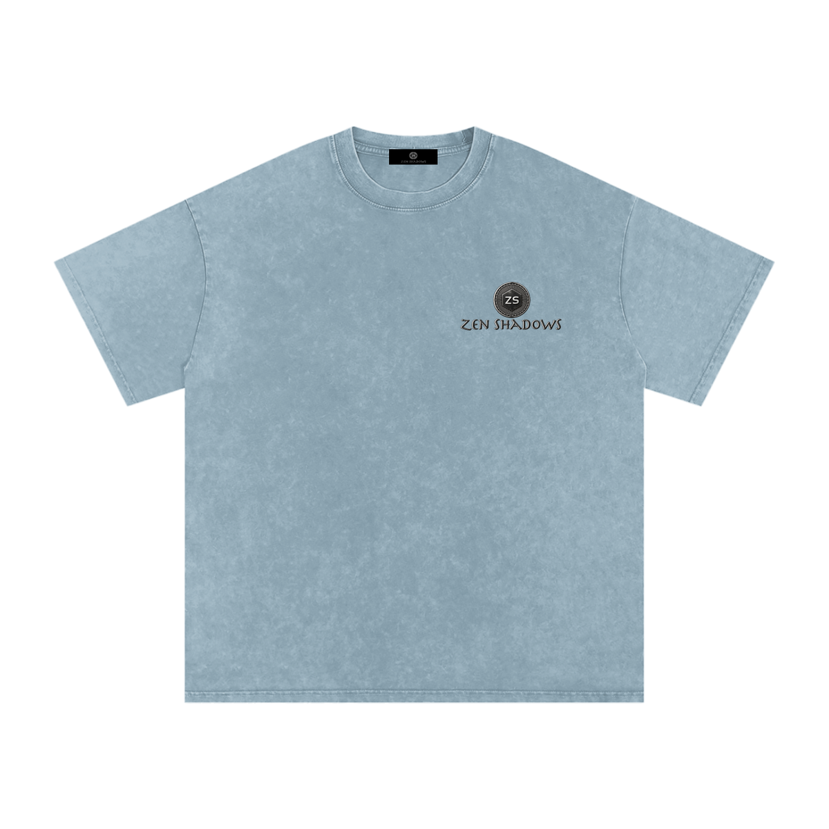 The Breath of YHWH Snow Washed Unisex Oversized Cotton T-Shirt (Front Logo)