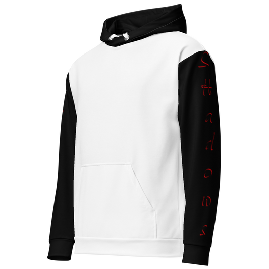 The Breath of YHWH White & Black Unisex Cotton Hoodie (Incl. Sleeves)