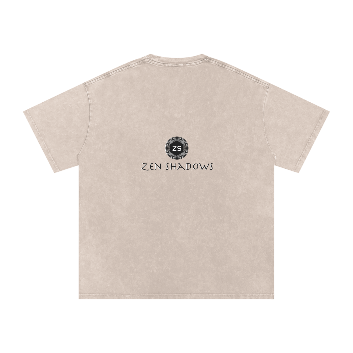 Earth Pentacle Unisex Snow Washed Streetwear Oversized Cotton T-Shirt - Grounding Spiritual Power into Material Reality