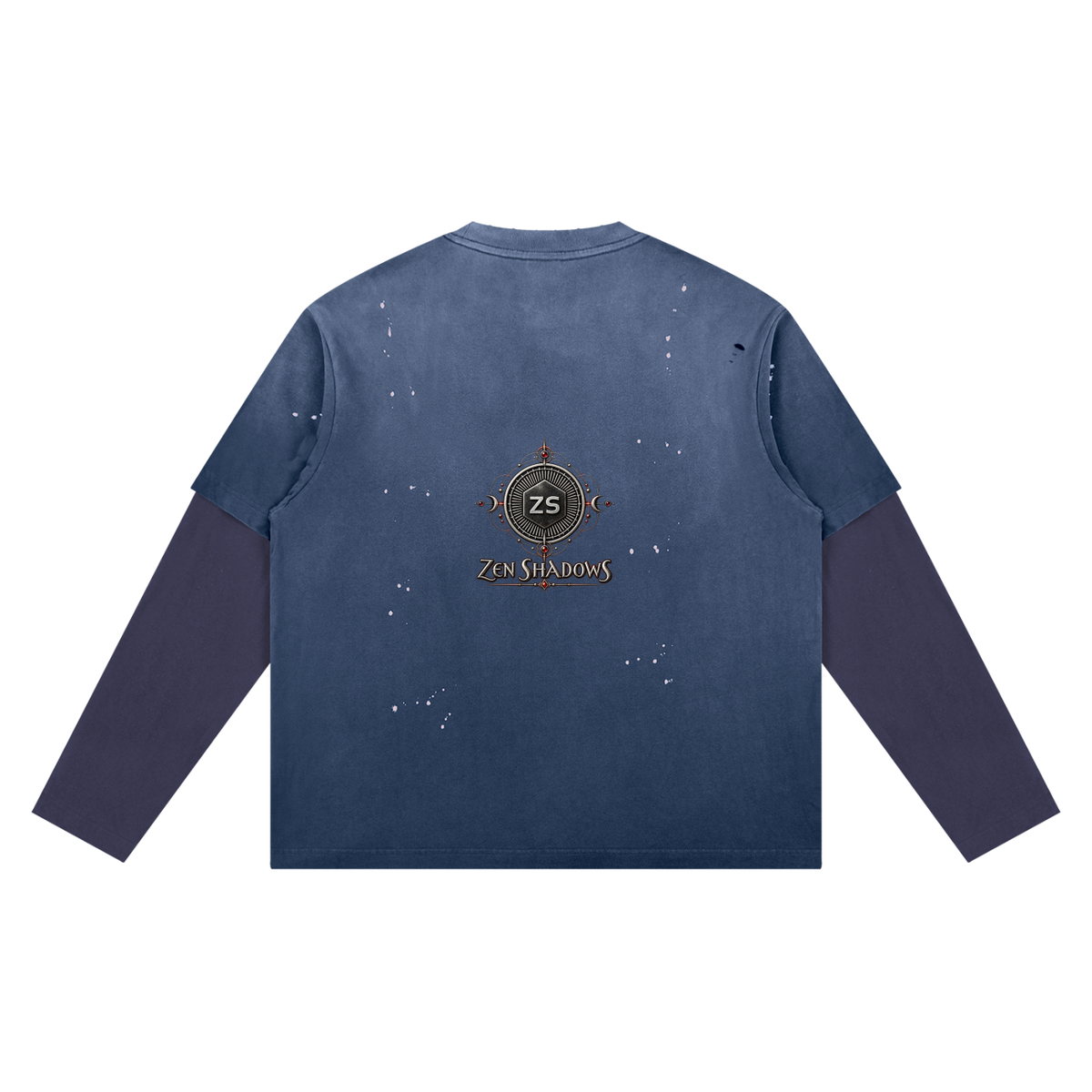 5th Pentacle of the Moon — The Lunar Axis Unisex Vintage Wash Distressed Layer T-Shirt