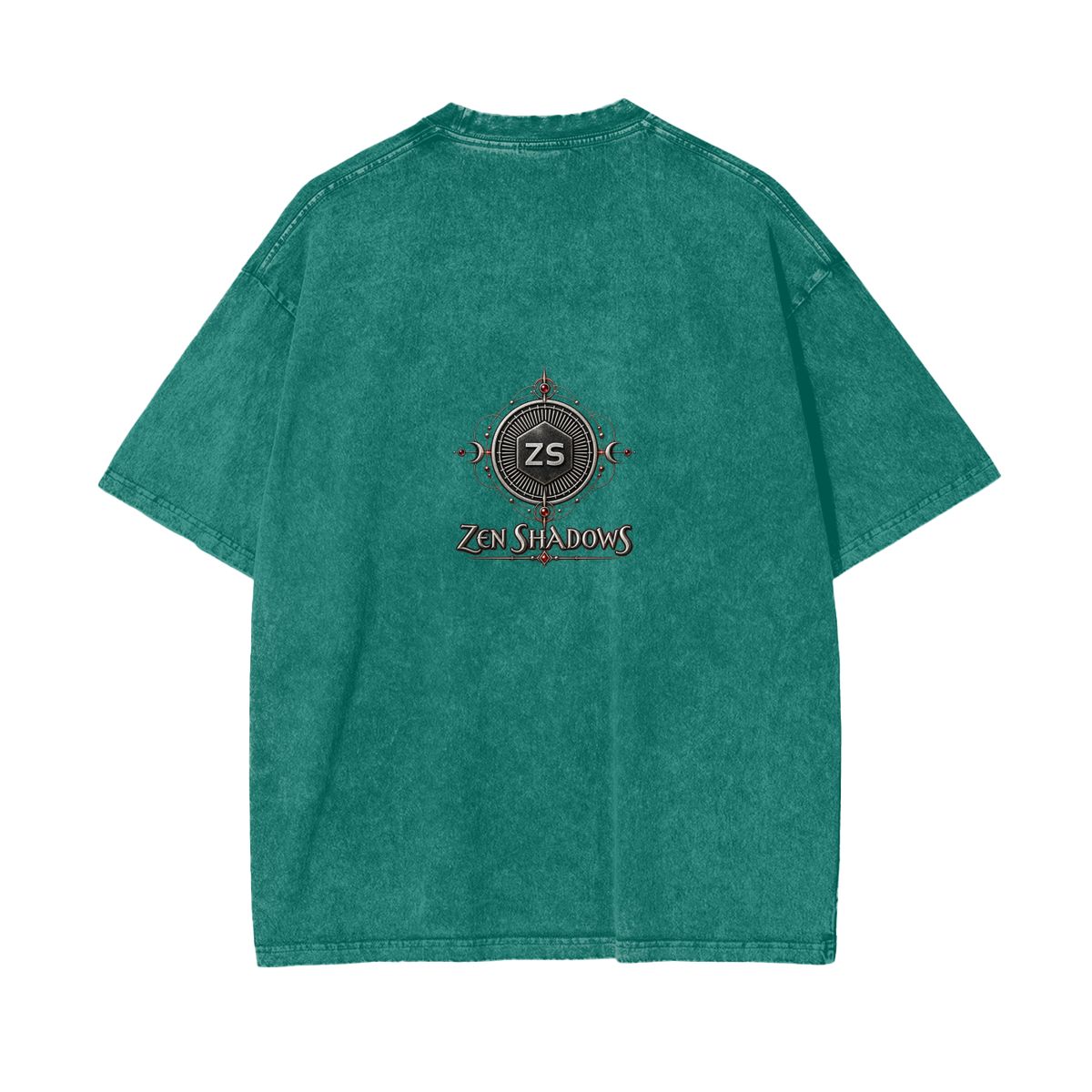 Supreme Pentacle Acid Wash Oversize T-Shirt - Develop Intuition & Psych