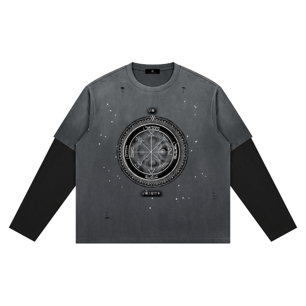 1st Pentacle of Jupiter Unisex Vintage Wash Distressed Layer T-Shirt - Abundance, Expansion & Prosperity
