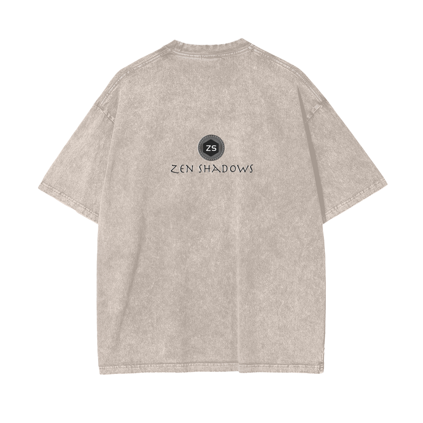 1st Pentacle of Saturn snow wash oversize t-shirt for persuasion and authority - ritual-charged cotton tee