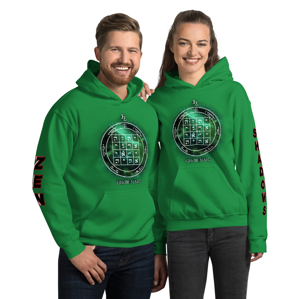 Unisex hoodie with 1st Pentacle of Saturn command sigil