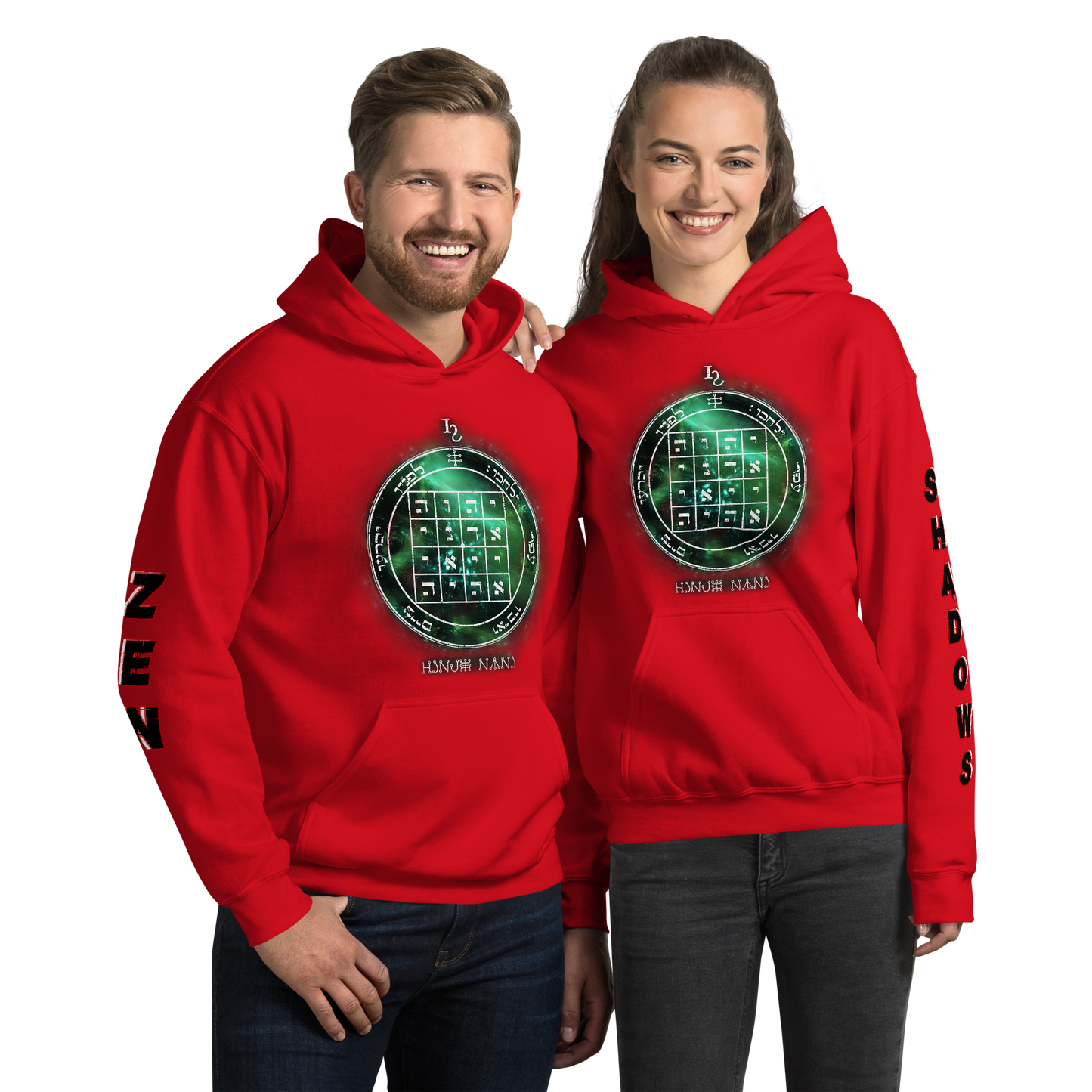 Unisex hoodie with 1st Pentacle of Saturn command sigil